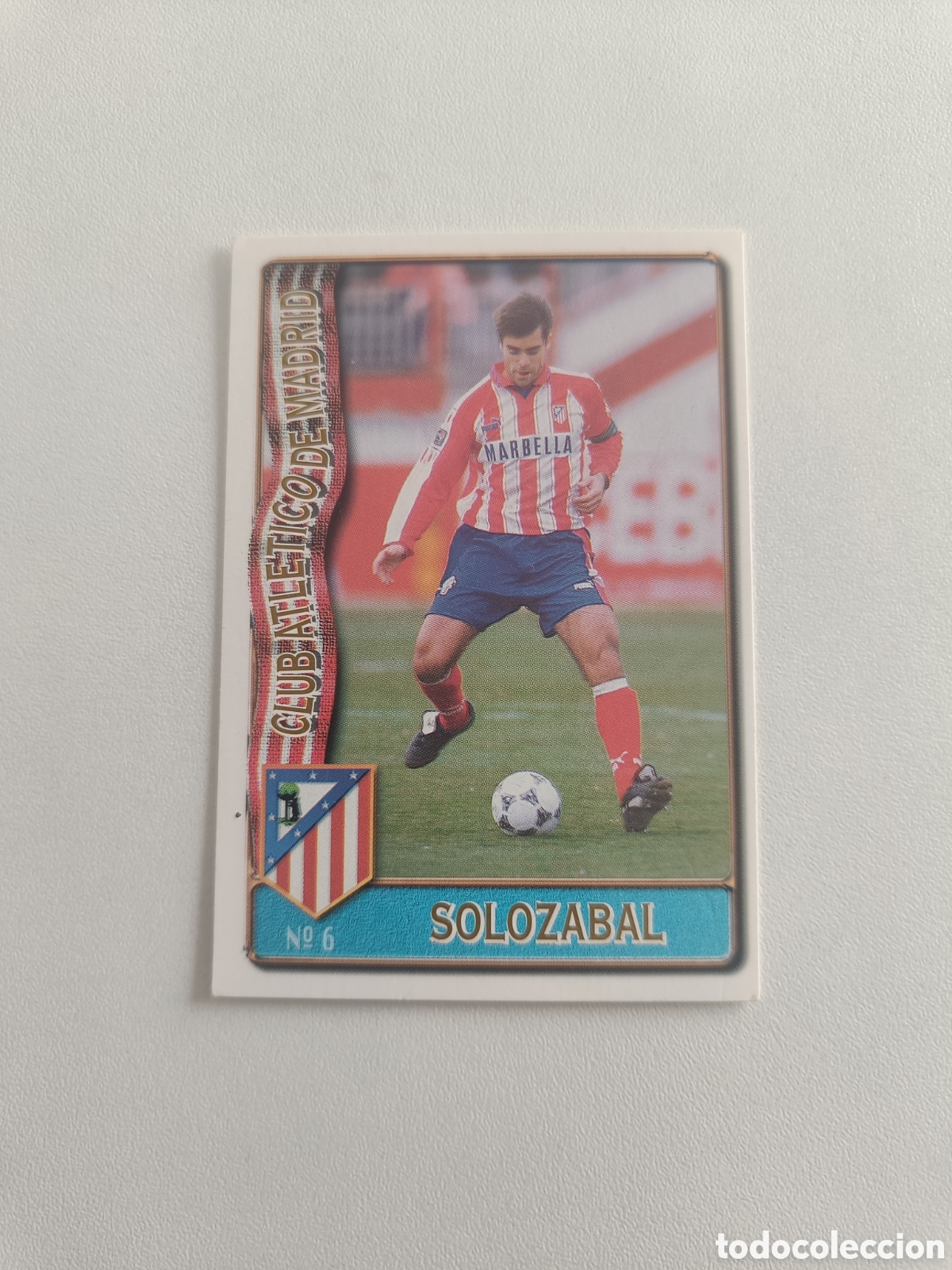 Cromos de F&uacute;tbol: Fichas liga 96 97 mundicromo solozabal atletico madrid 6