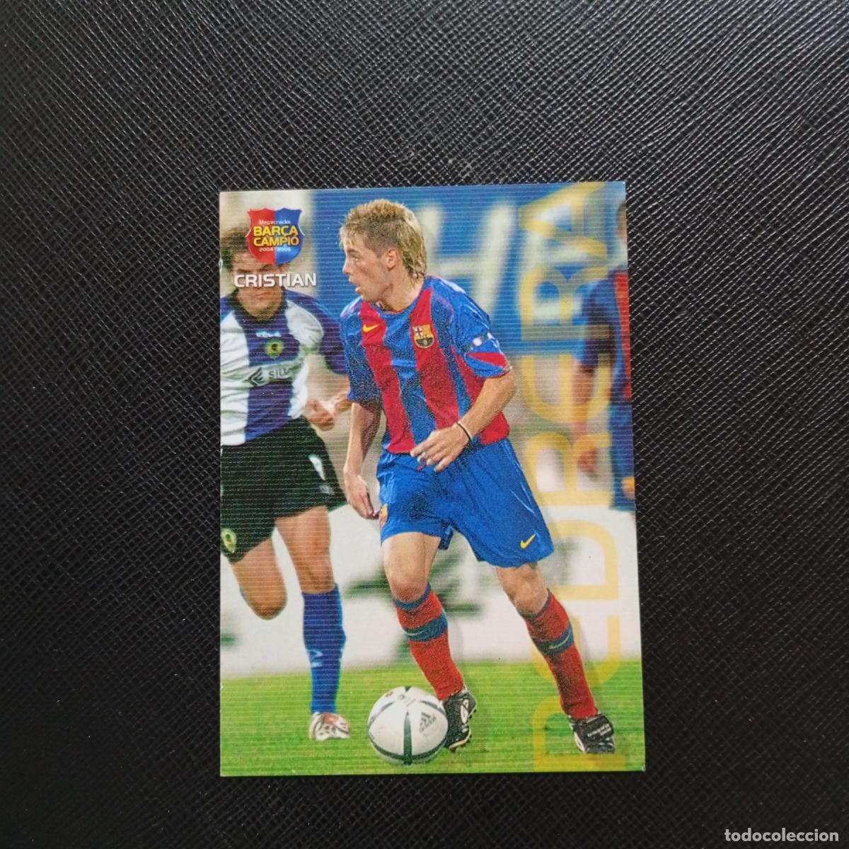 Cromos de F&uacute;tbol: 126 CRISTIAN BARCELONA PANINI MEGACRACKS CAMPIO BARCA 04 05 FUTBOL 2004 2005 - A131 PG19