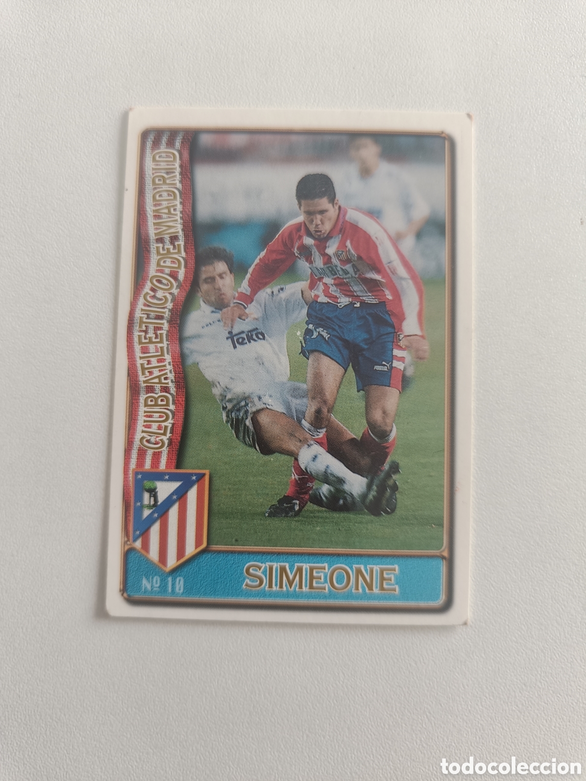 Cromos de F&uacute;tbol: Fichas liga 96 97 mundicromo atletico madrid simeone 10