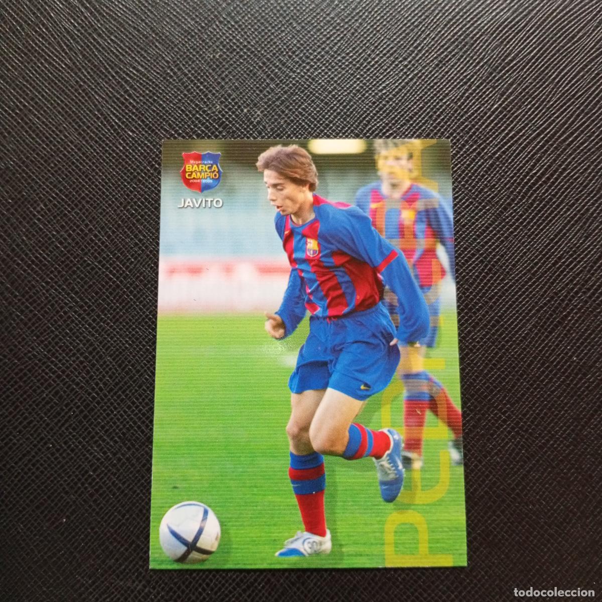 Cromos de F&uacute;tbol: 124 JAVITO BARCELONA PANINI MEGACRACKS CAMPIO BARCA 04 05 FUTBOL 2004 2005 - A131 PG37