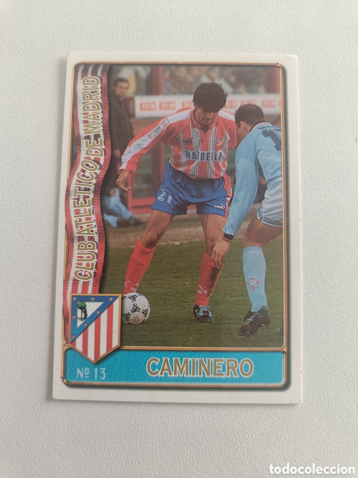 Cromos de F&uacute;tbol: Fichas liga 96 97 mundicromo atletico madrid caminero 13