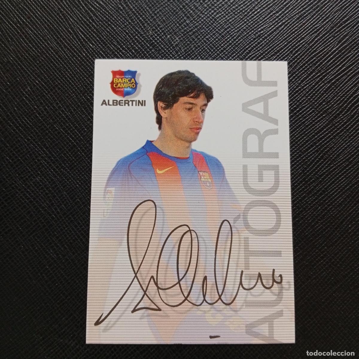 Cromos de F&uacute;tbol: 85 ALBETINI BARCELONA PANINI MEGACRACKS CAMPIO BARCA 04 05 FUTBOL 2004 2005 - A131 PG64