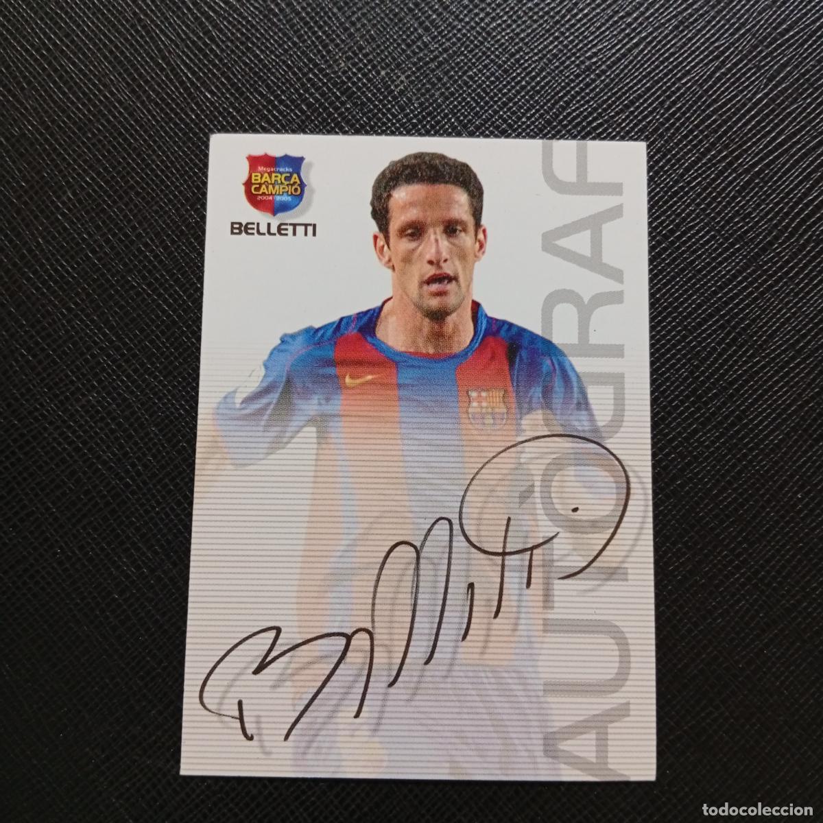 Cromos de F&uacute;tbol: 68 BELLETTI BARCELONA PANINI MEGACRACKS CAMPIO BARCA 04 05 FUTBOL 2004 2005 - A131 PG73