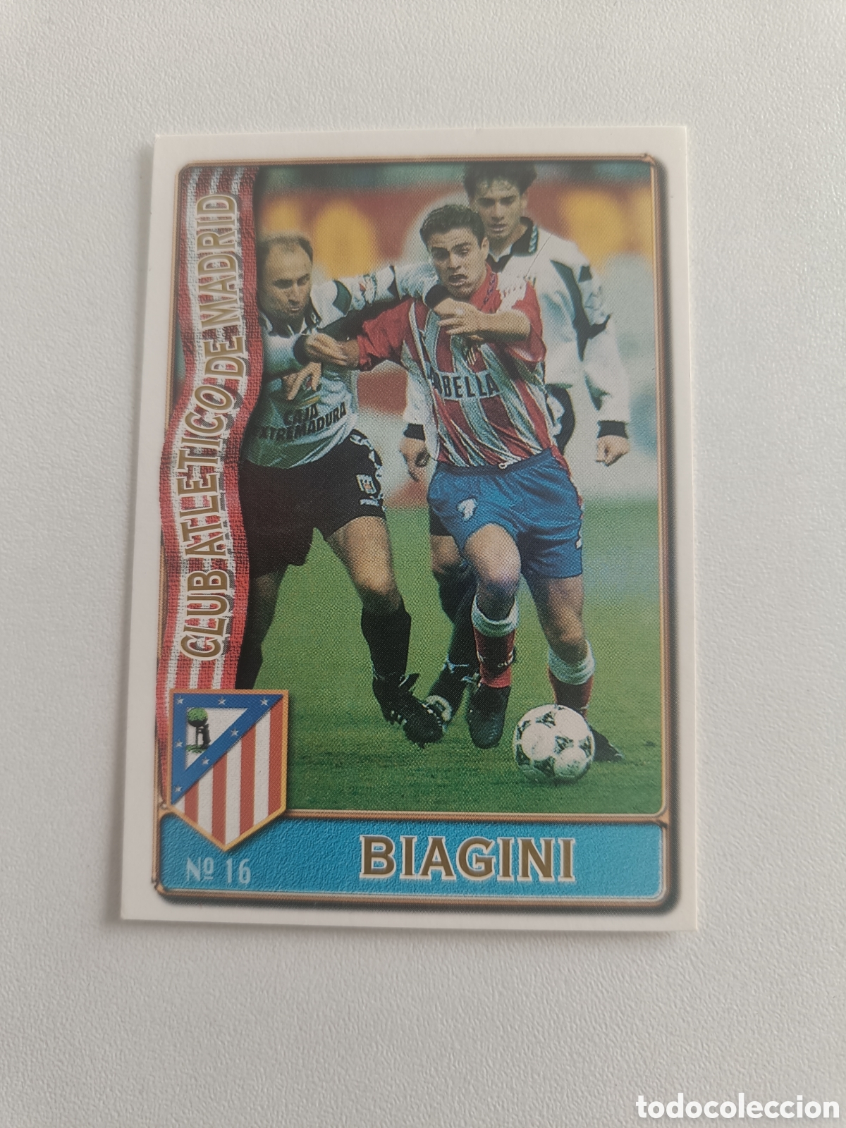 Cromos de F&uacute;tbol: Fichas liga 96 97 mundicromo atletico madrid 16 biagini