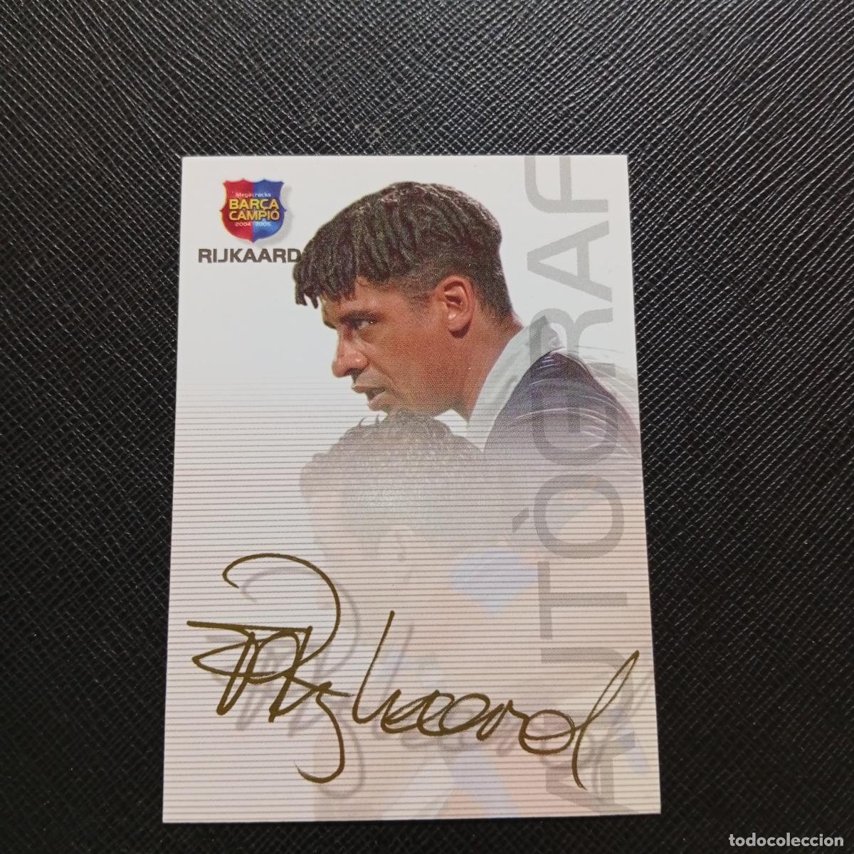 Cromos de F&uacute;tbol: 64 RIJKAARD BARCELONA PANINI MEGACRACKS CAMPIO BARCA 04 05 FUTBOL 2004 2005 - A131 PG82