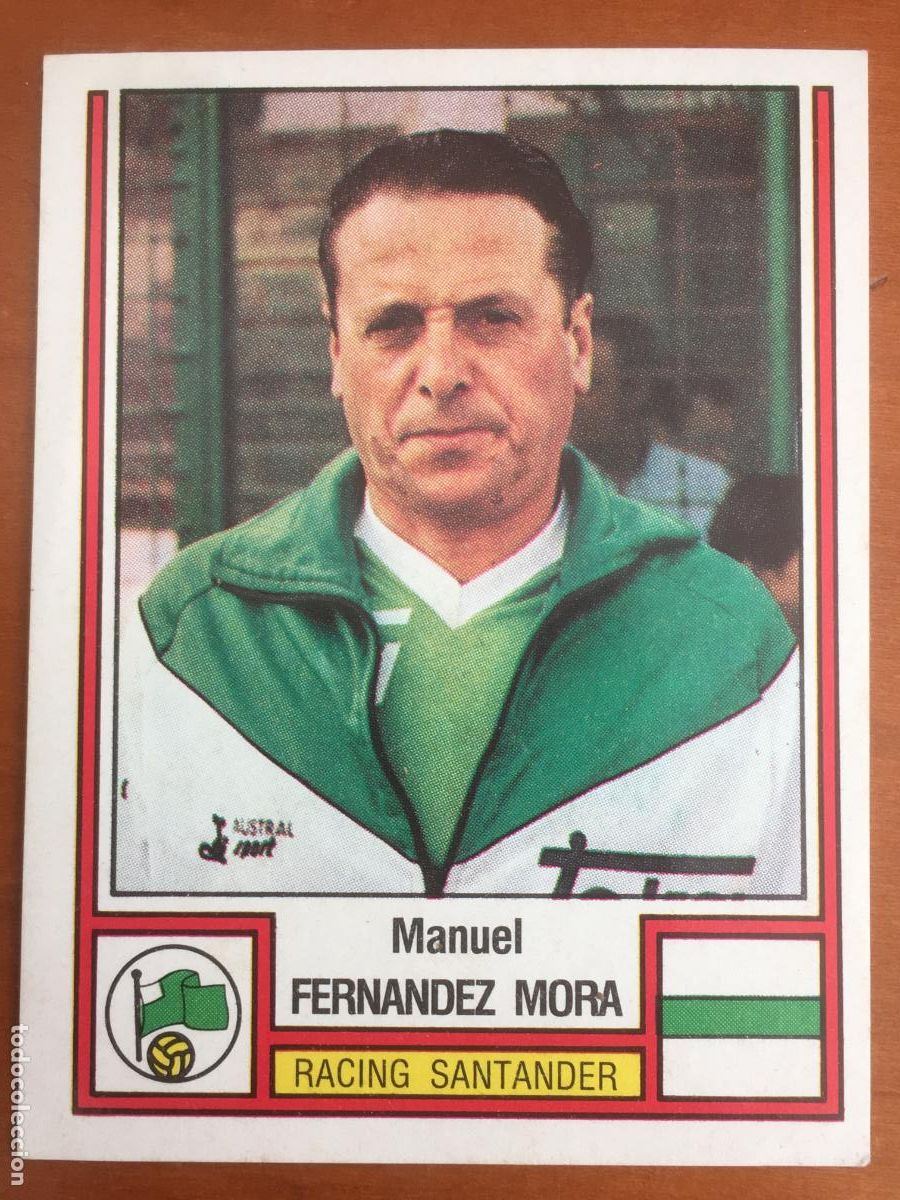 Cromos de F&uacute;tbol: fernandez mora racing santander futbol 83 panini panrico cromo n&ordm; 220 nunca pegado nuevo de sobre