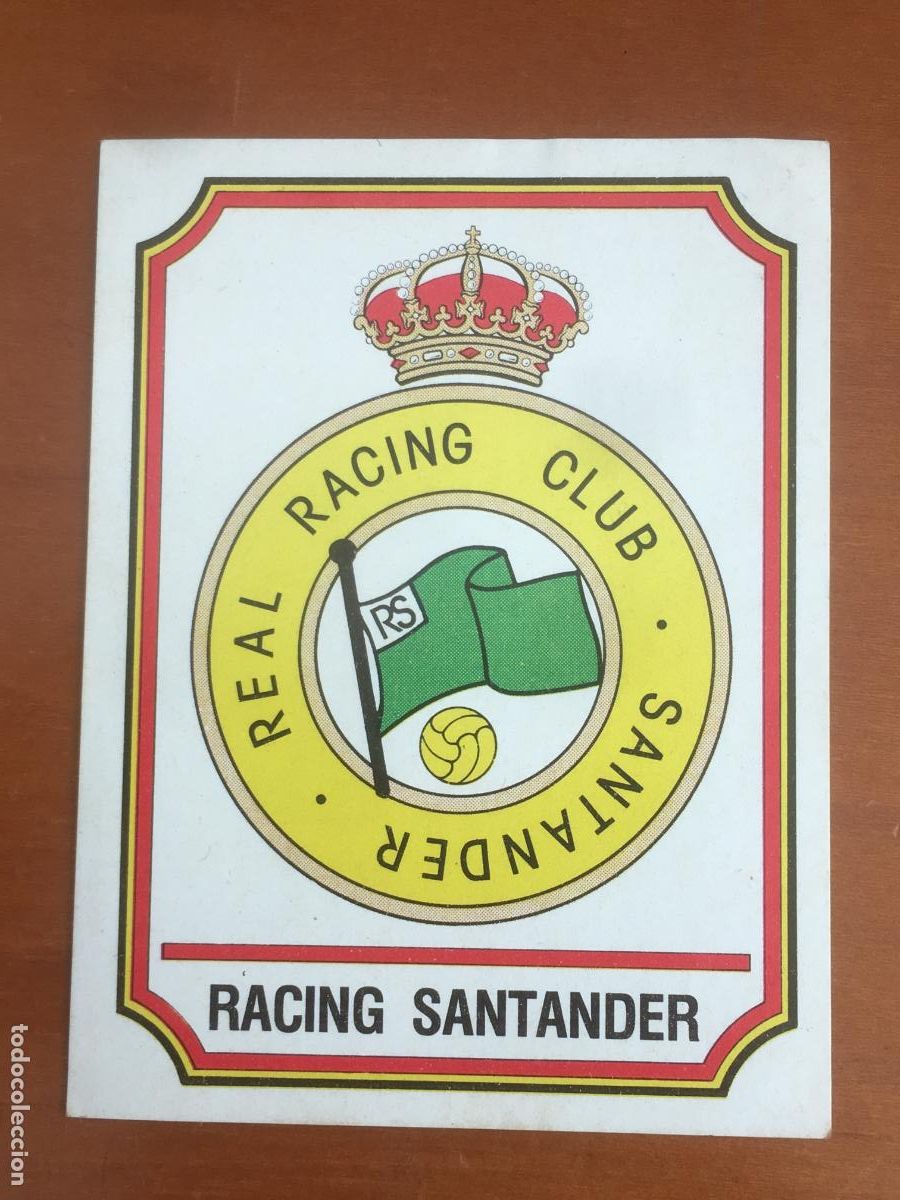 Cromos de F&uacute;tbol: escudo racing santander futbol 83 panini panrico cromo n&ordm; 217 nunca pegado nuevo de sobre