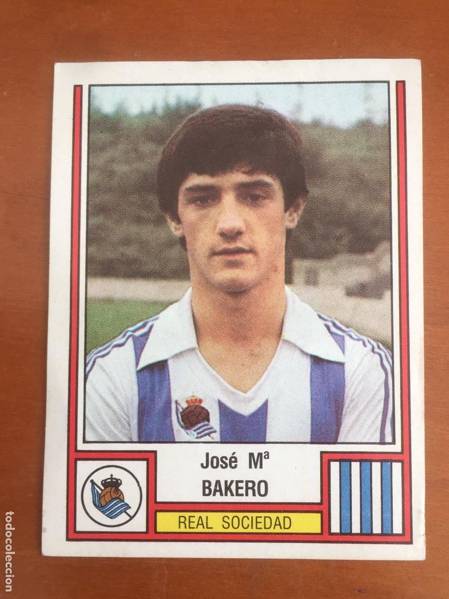 Cromos de F&uacute;tbol: bakero real sociedad futbol 83 panini panrico cromo n&ordm; 214 nunca pegado nuevo de sobre