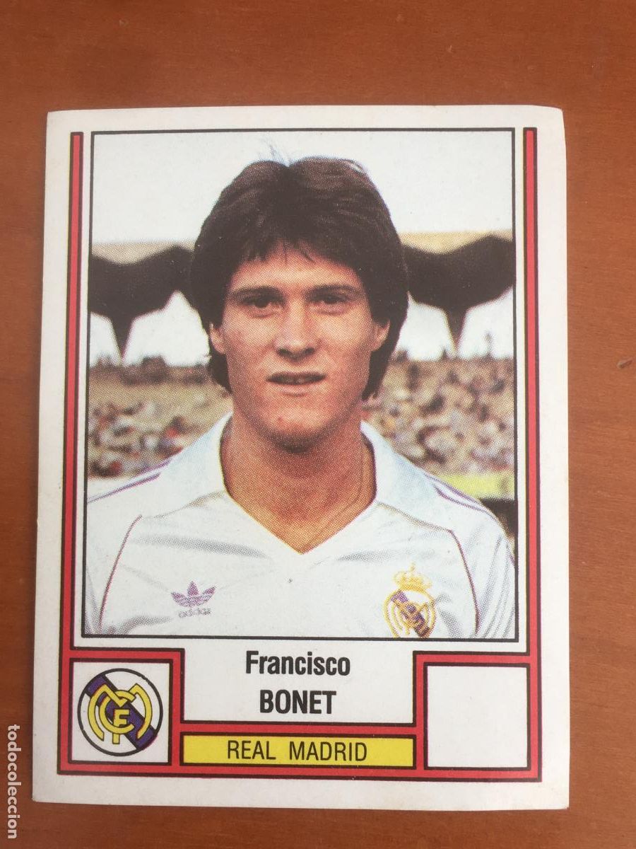 Cromos de F&uacute;tbol: bonet real madrid futbol 83 panini panrico cromo n&ordm; 189 nunca pegado nuevo de sobre