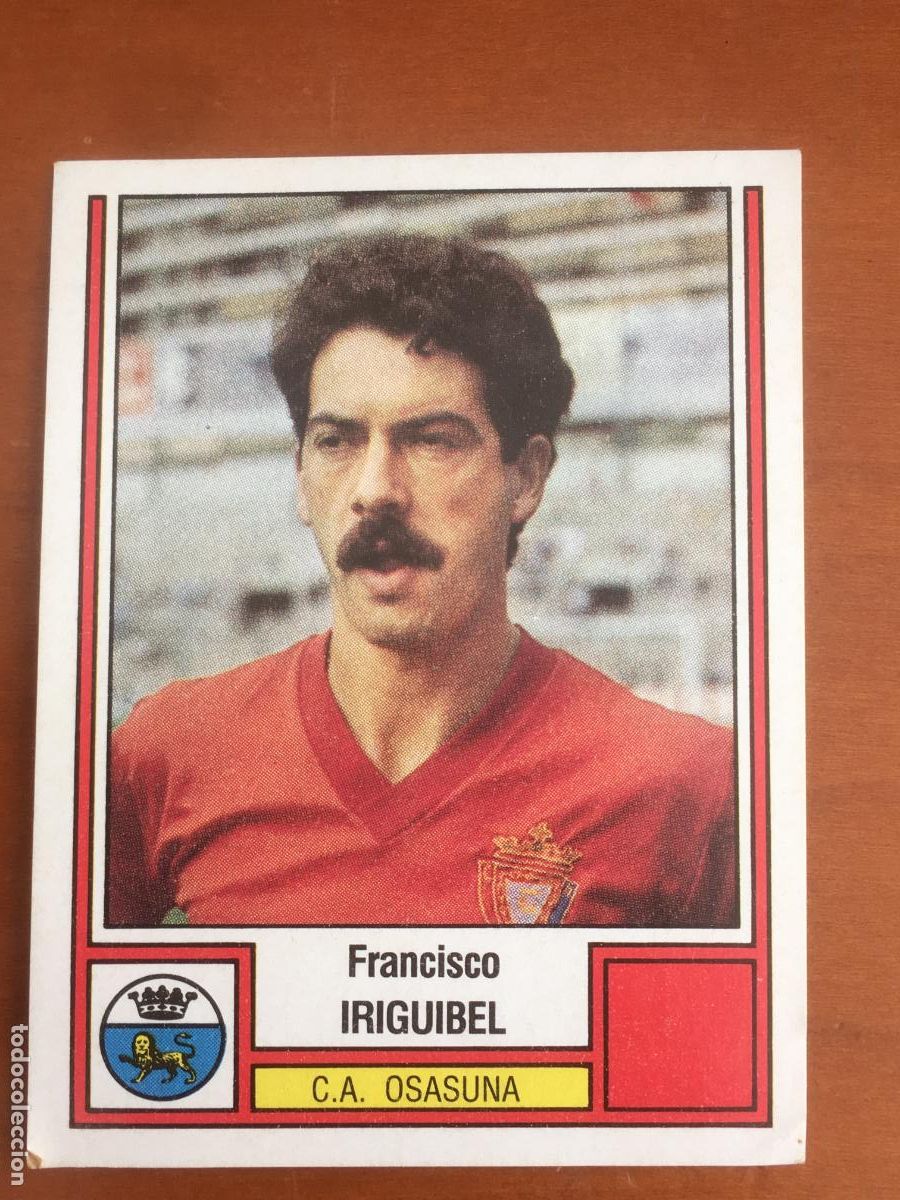 Cromos de F&uacute;tbol: iriguibel osasuna futbol 83 panini panrico cromo n&ordm; 178 nunca pegado nuevo de sobre