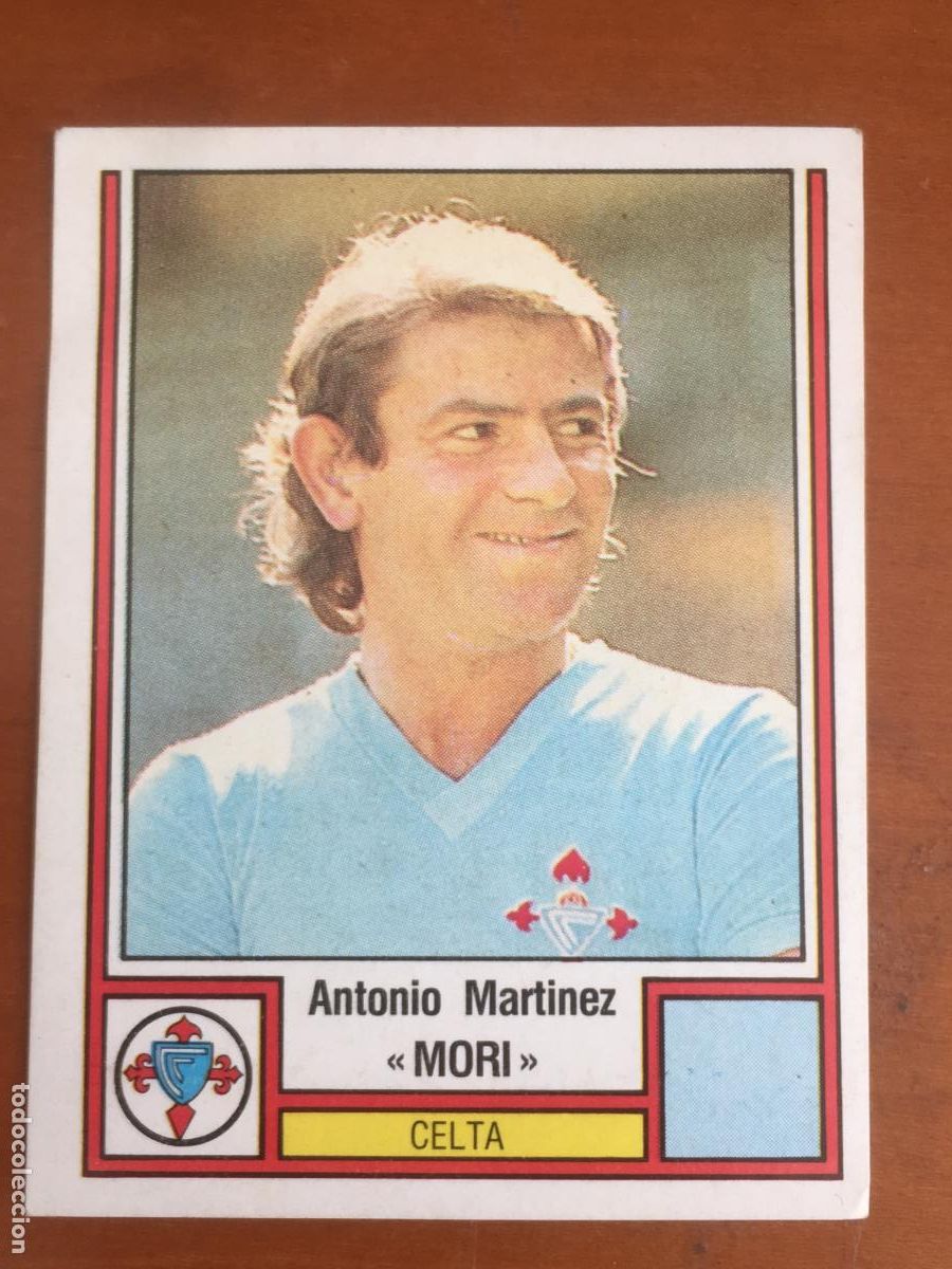 Cromos de F&uacute;tbol: mori celta vigo futbol 83 panini panrico cromo n&ordm; 82 nunca pegado nuevo de sobre