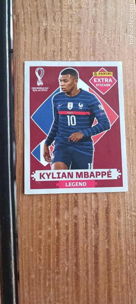 Cromos de F&uacute;tbol: KYLIAN MBAPPE FRANCIA LEGEND BASICA EXTRA STICKER MUNDIAL WORLD CUP QATAR 2022