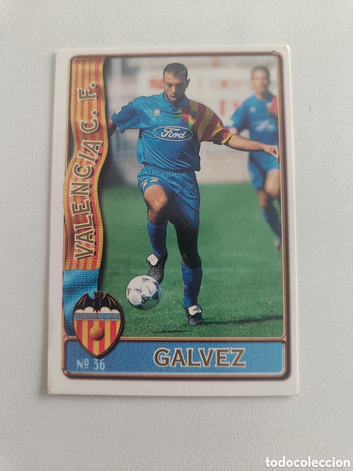 Cromos de F&uacute;tbol: Fichas liga 96 97 mundicromo valencia galvez 36