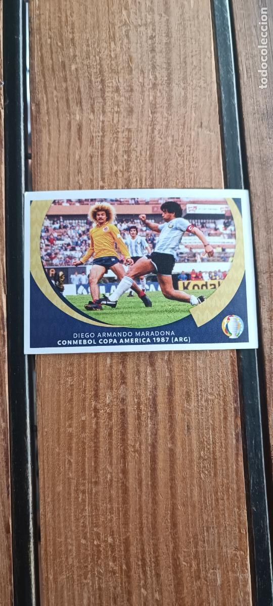 Cromos de F&uacute;tbol: MARADONA PANINI COPA AMERICA ARGENTINA/COLOMBIA 2021 MARADONA LE04 sin pegar