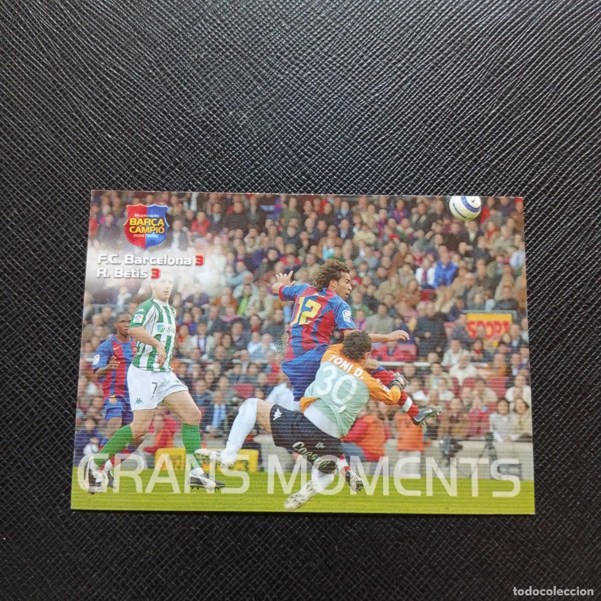 Cromos de F&uacute;tbol: 117 BARCELONA PANINI MEGACRACKS CAMPIO BARCA 04 05 FUTBOL 2004 2005 - A131 PG271