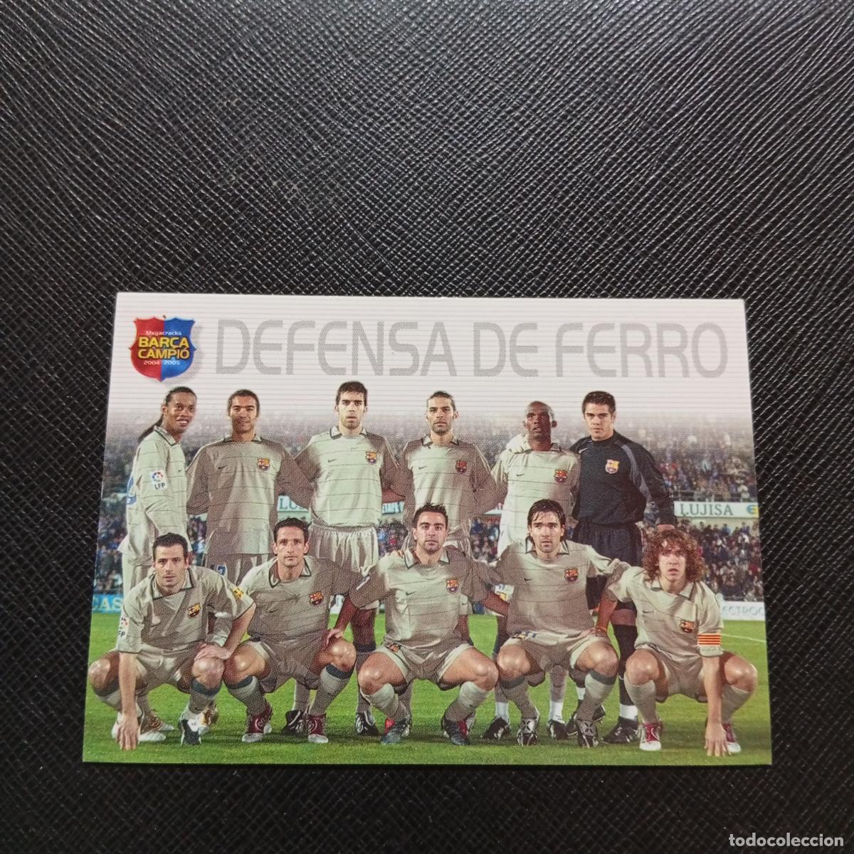 Cromos de F&uacute;tbol: 6 ALINEACION BARCELONA PANINI MEGACRACKS CAMPIO BARCA 04 05 FUTBOL 2004 2005 - A131 PG271