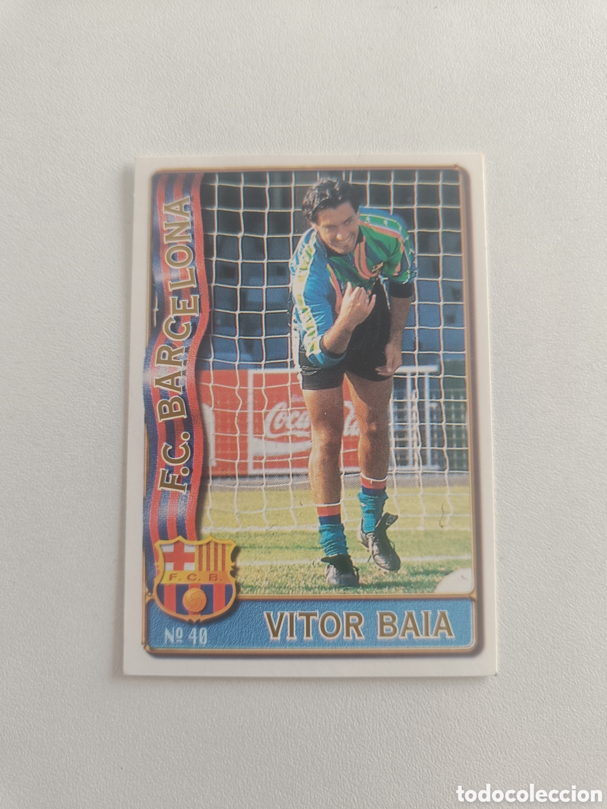 Cromos de F&uacute;tbol: Fichas liga 96 97 mundicromo fc barcelona 40 vitor baia