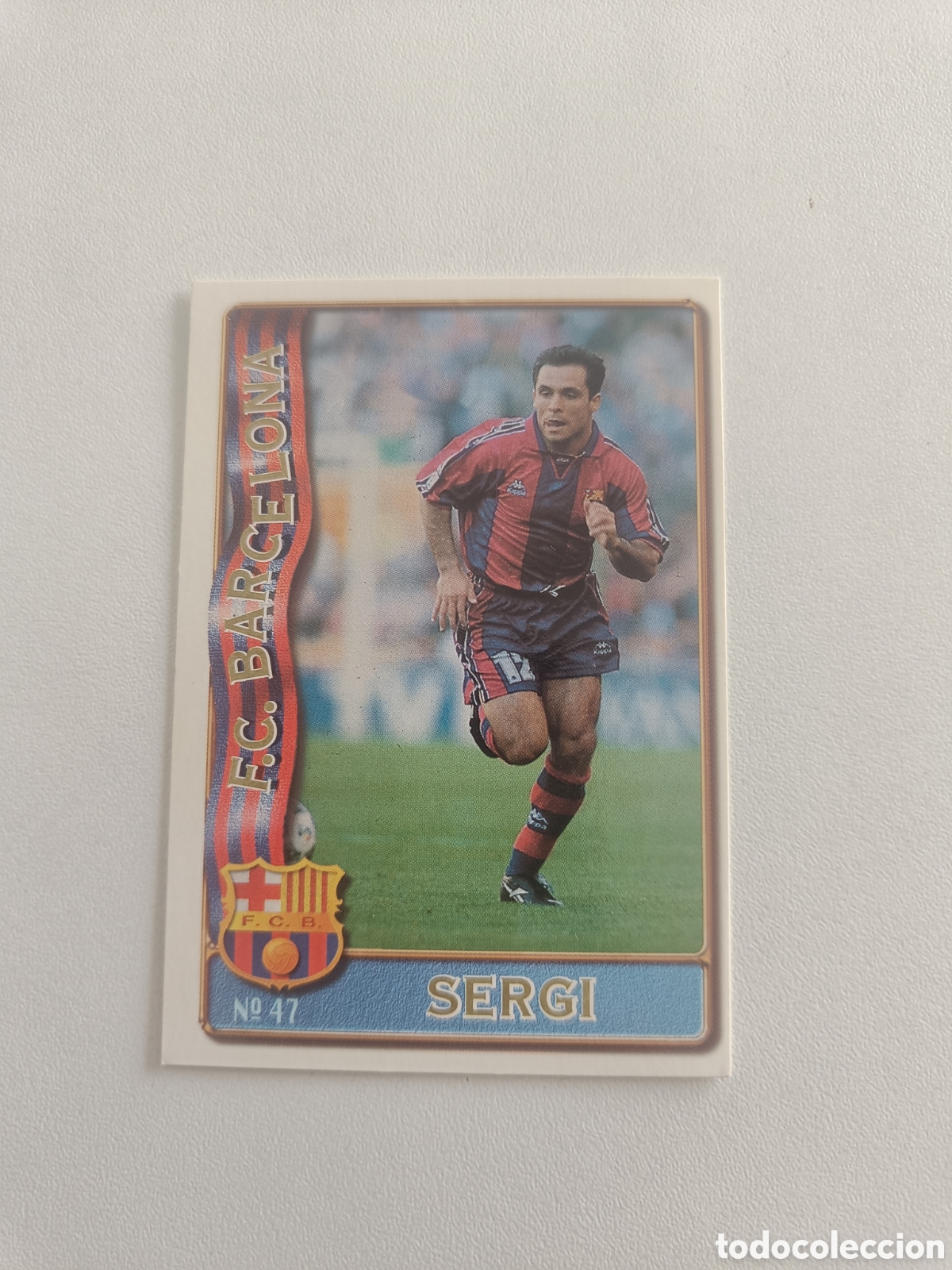 Cartes &agrave; collectionner de Football: Fichas liga 96 97 mundicromo fc barcelona sergi 47