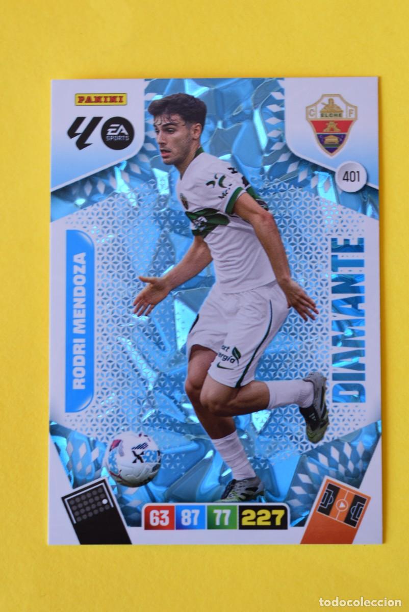Fu&szlig;ball-Sticker: Cromo Adrenalyn XL. 2025 2026. 25 26. Rodri Mendoza. Elche. N &ordm; 401. sin activar. Diamante