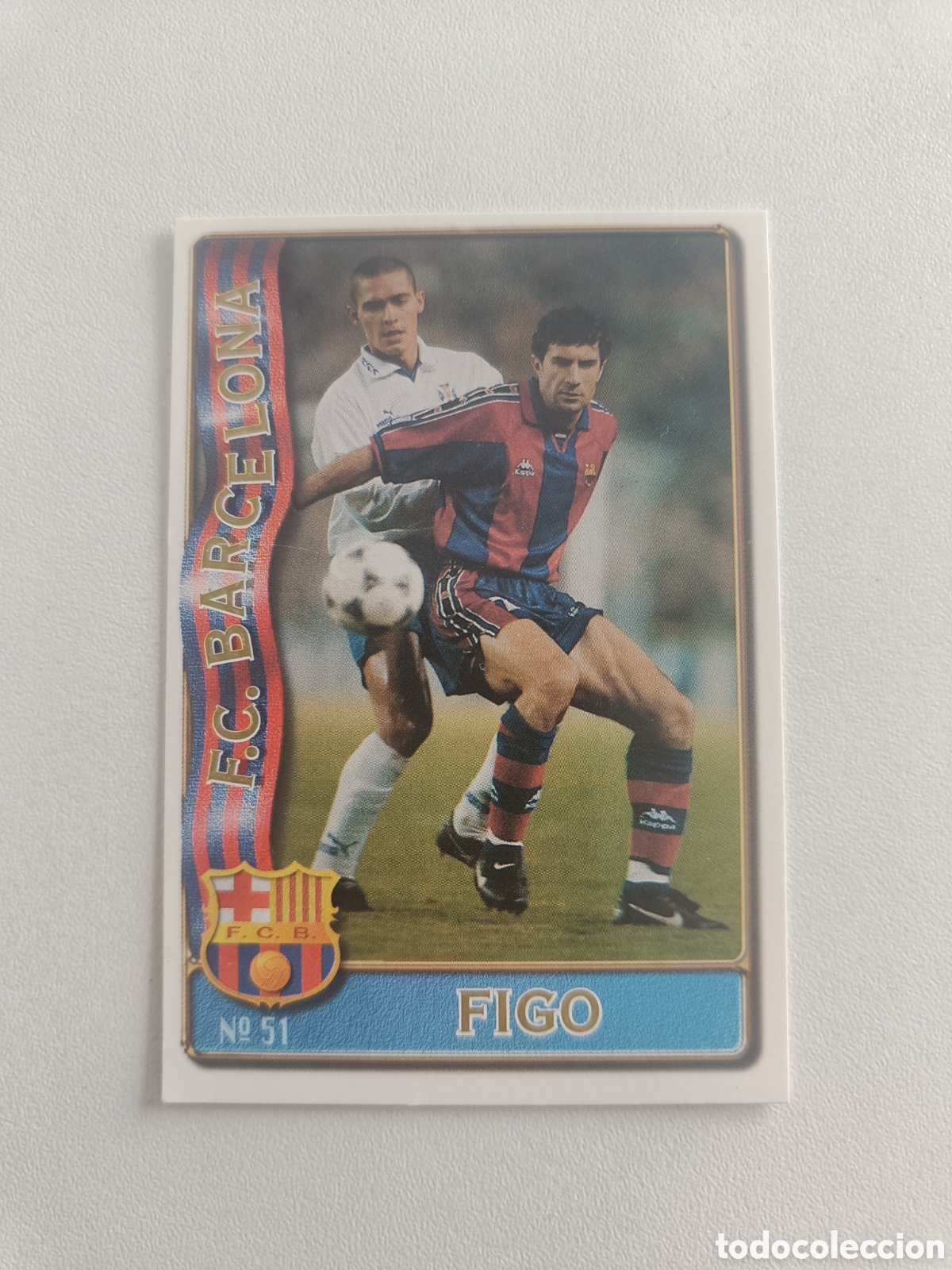 Cromos de F&uacute;tbol: Fichas liga 96 97 mundicromo fc barcelona figo 51