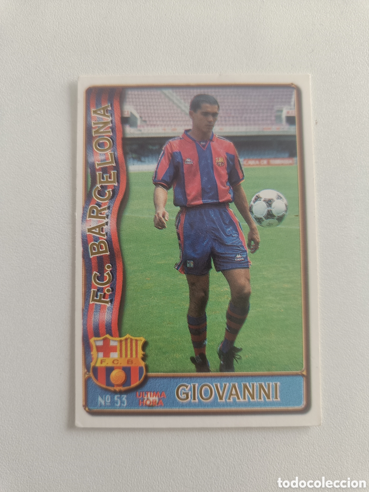 Cromos de F&uacute;tbol: Fichas liga 96 97 mundicromo fc barcelona giovanni 53