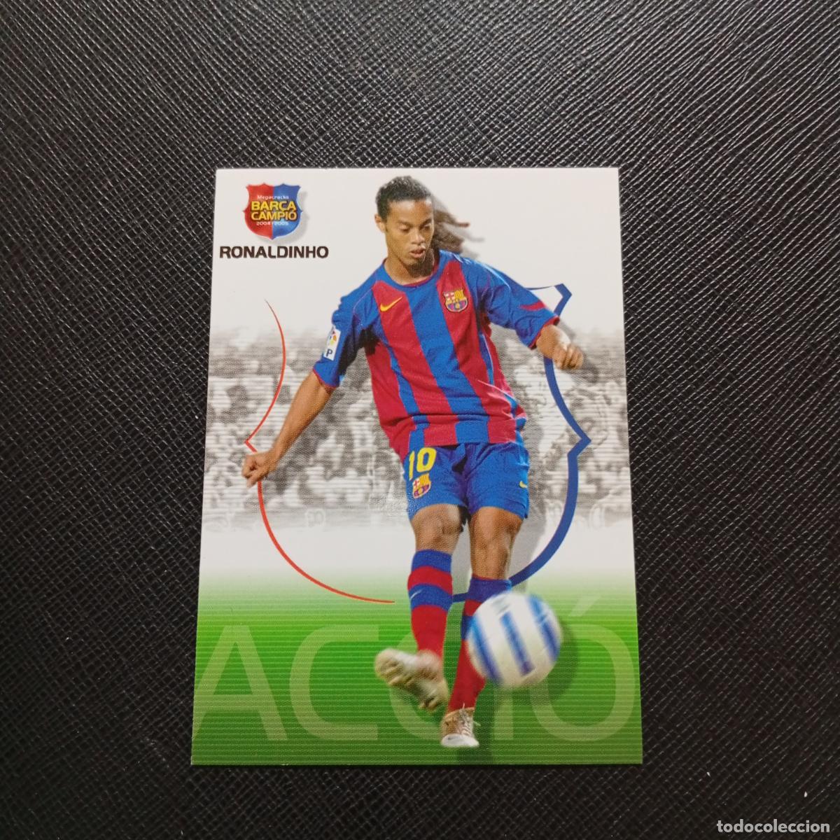 Cromos de F&uacute;tbol: 49 RONALDINHO BARCELONA PANINI MEGACRACKS CAMPIO BARCA 04 05 FUTBOL 2004 2005 - A131 PG397