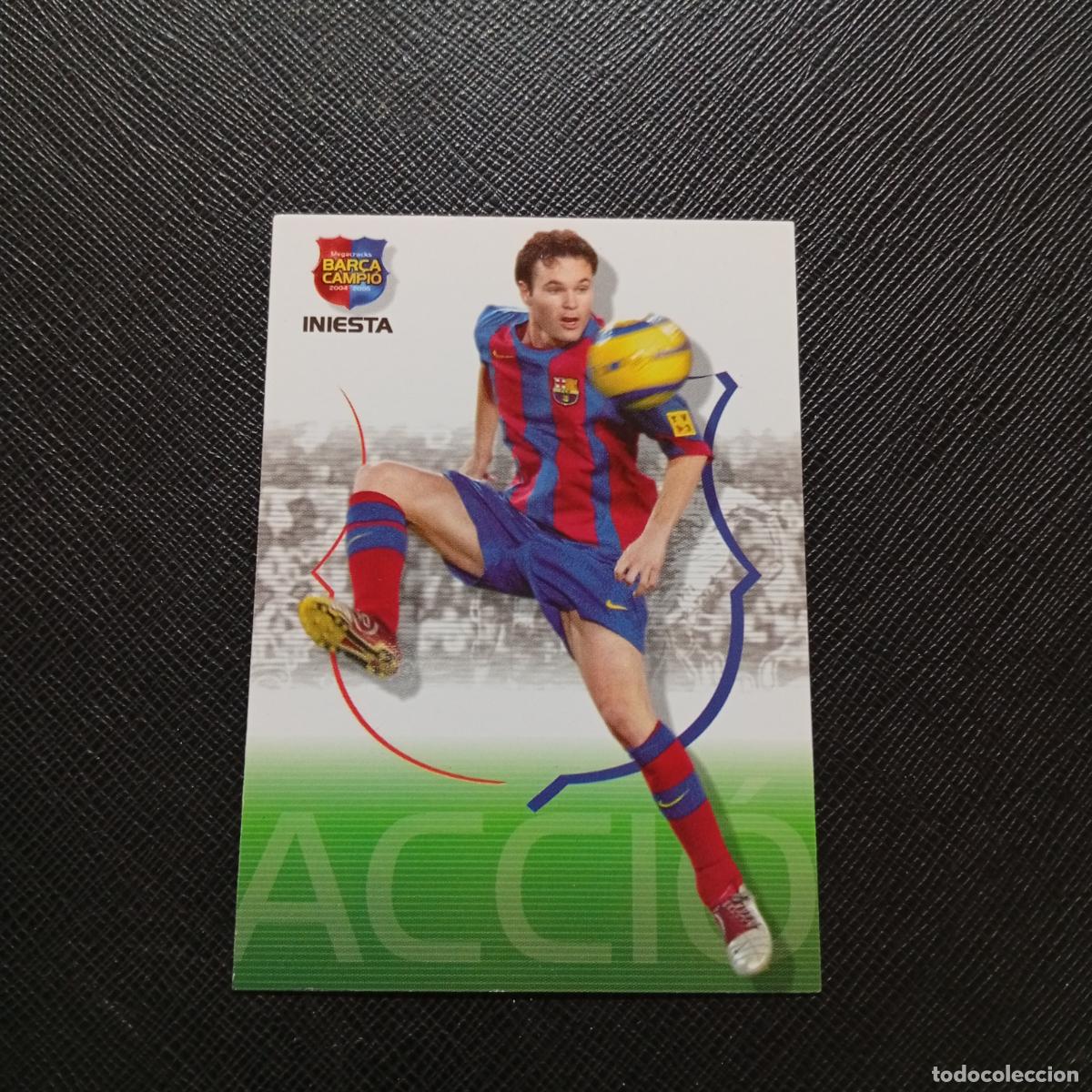 Cromos de F&uacute;tbol: 60 INIESTA BARCELONA PANINI MEGACRACKS CAMPIO BARCA 04 05 FUTBOL 2004 2005 - A131 PG496
