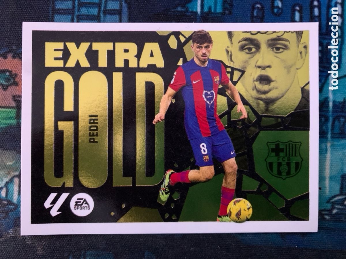 Cromos de F&uacute;tbol: PEDRI EXTRA GOLD Ediciones Este Liga 2024-25