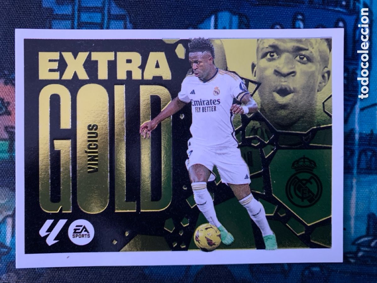 Cromos de F&uacute;tbol: VINICIUS EXTRA GOLD Ediciones Este Liga 2024-25