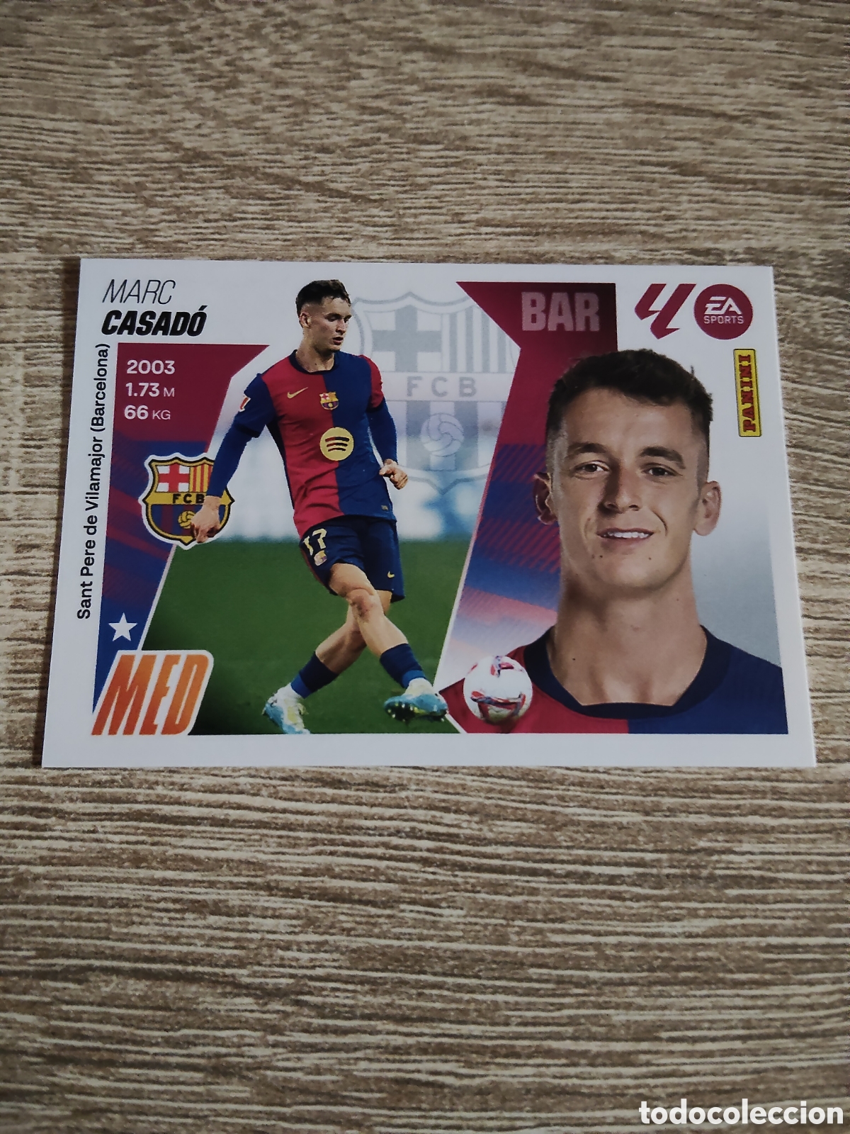 Cromos de F&uacute;tbol: Casado Barcelona liga 2025 2026 25 26 ediciones este