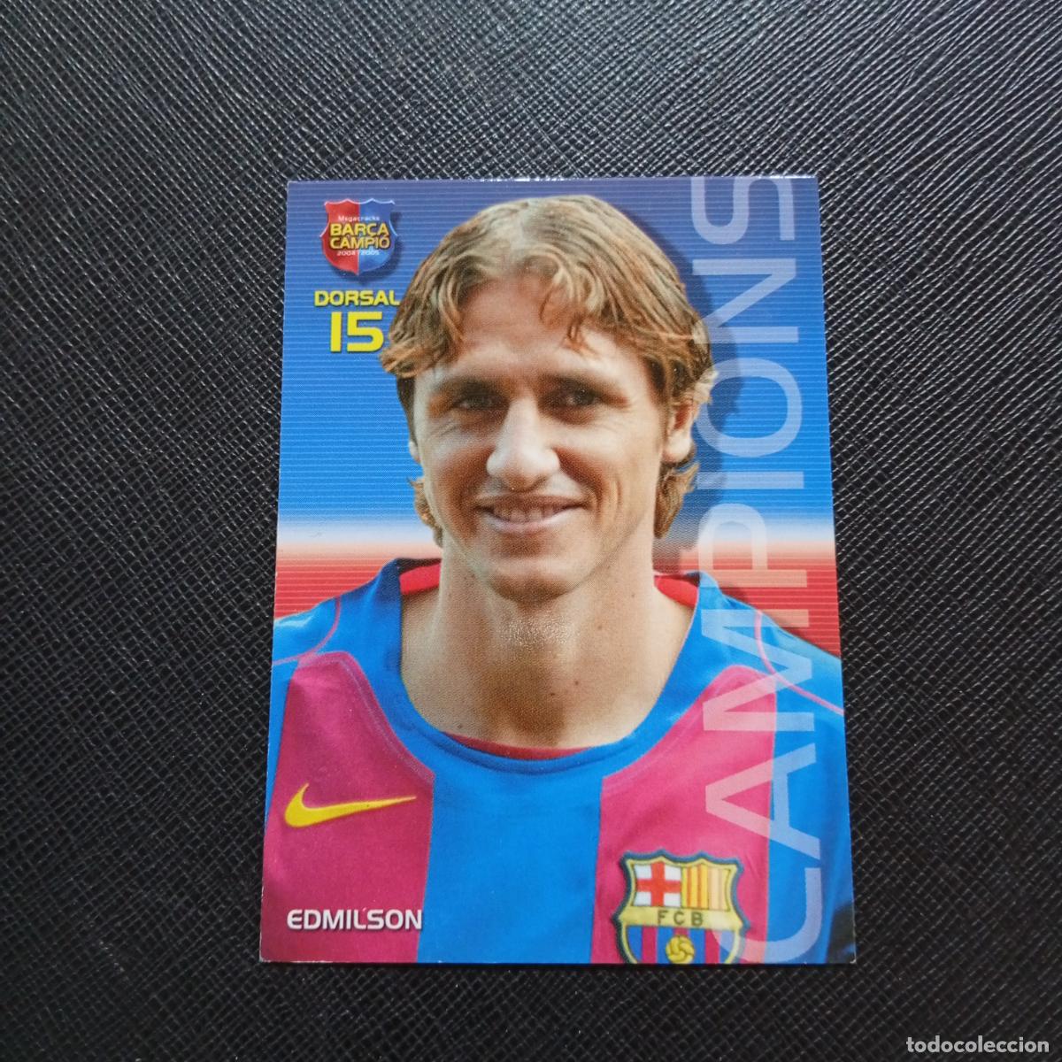 Cromos de F&uacute;tbol: 26 EDMILSON BARCELONA PANINI MEGACRACKS CAMPIO BARCA 04 05 FUTBOL 2004 2005 - A111 PG1