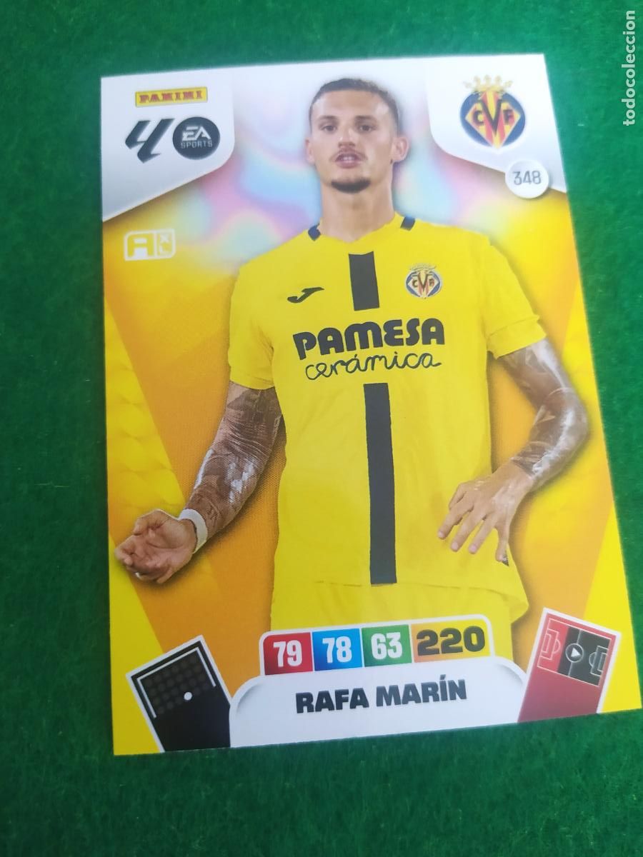 Football Stickers: adrenalyn xl 2025 2026 codigo sin activar villarreal n&ordm; 348 rafa marin