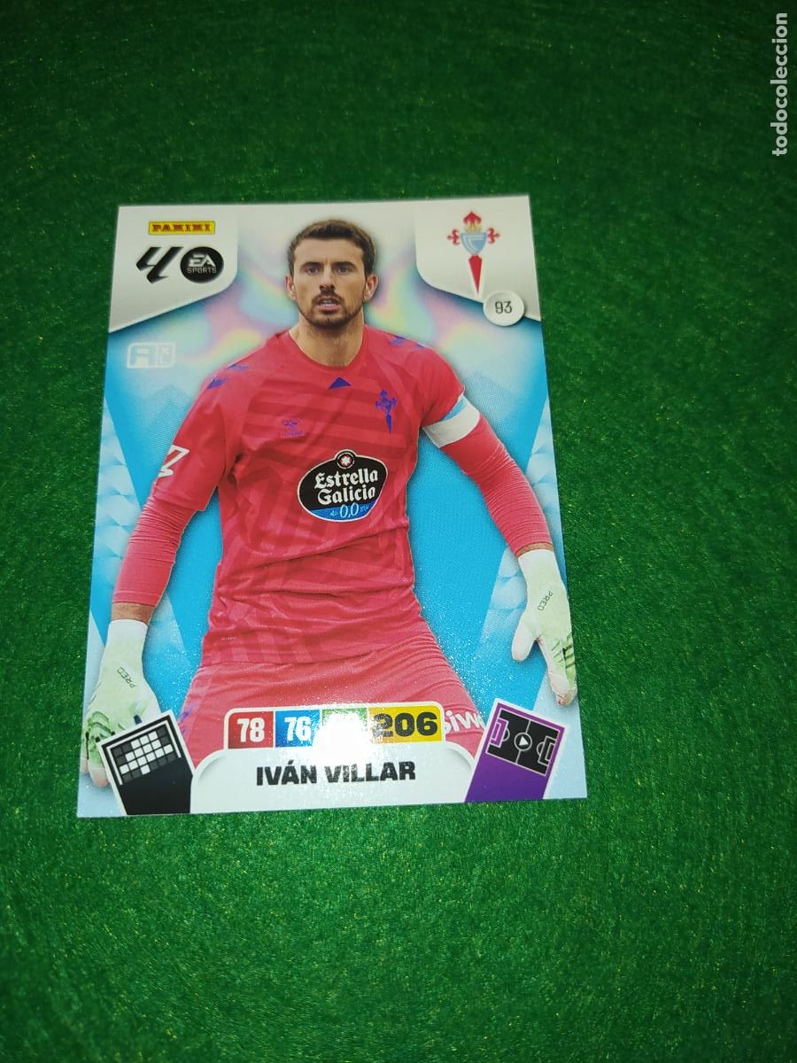 Fu&szlig;ball-Sticker: adrenalyn xl 2025 2026 codigo sin activar celta de vigo n&ordm; 93 ivan villar