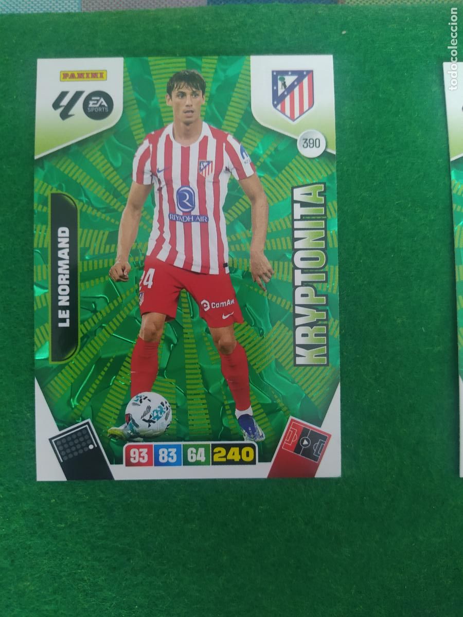 Fu&szlig;ball-Sticker: adrenalyn xl 2025 2026 codigo sin activar kryptonita n&ordm; 390 le normand atletico de madrid