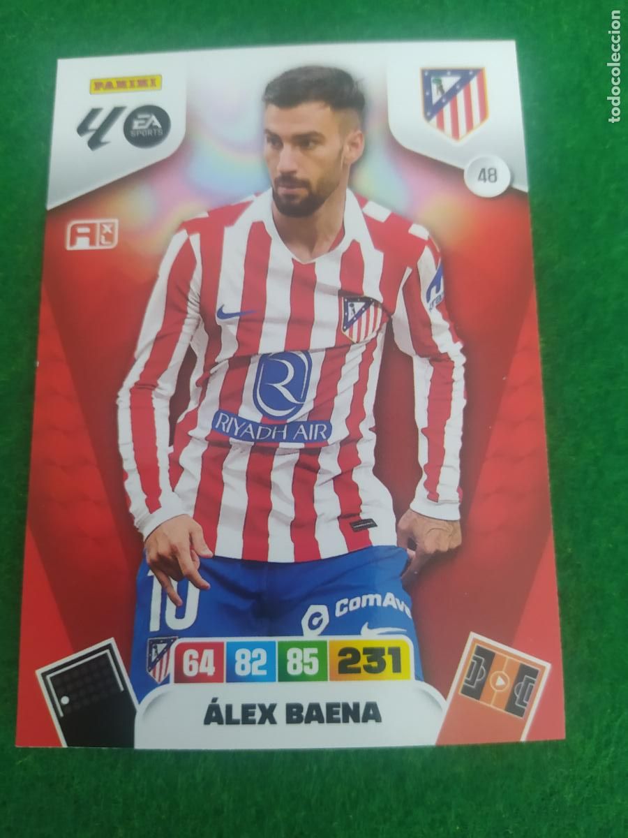 Fu&szlig;ball-Sticker: adrenalyn xl 2025 2026 codigo sin activar atletico de madrid n&ordm; 48 alex baena