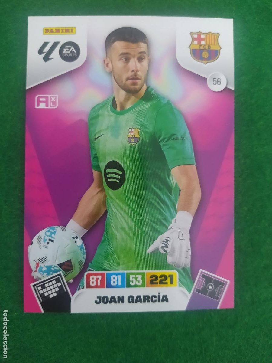 Fu&szlig;ball-Sticker: adrenalyn xl 2025 2026 codigo sin activar fc barcelona n&ordm; 56 joan garcia