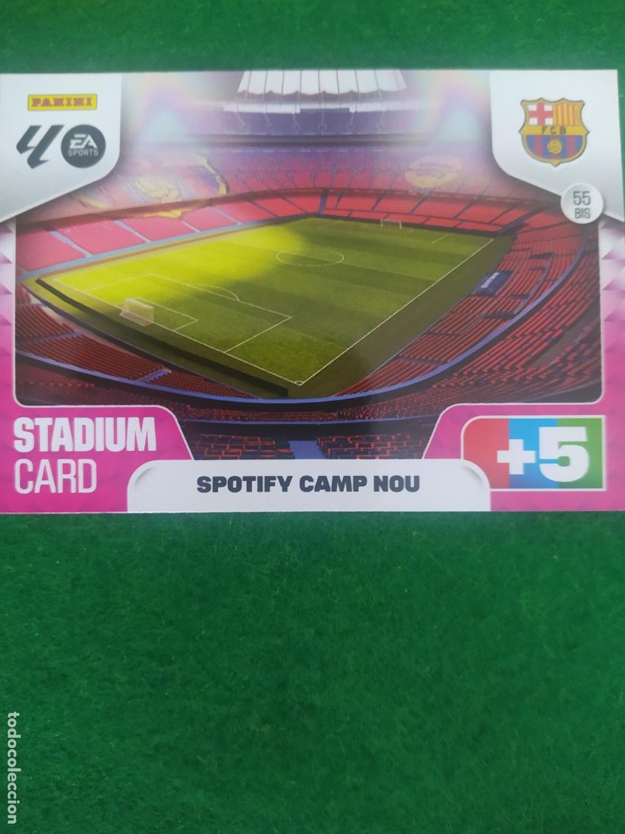 Fu&szlig;ball-Sticker: adrenalyn xl 2025 2026 codigo sin activar fc barcelona n&ordm; 55 bis estadio spotify camp nou
