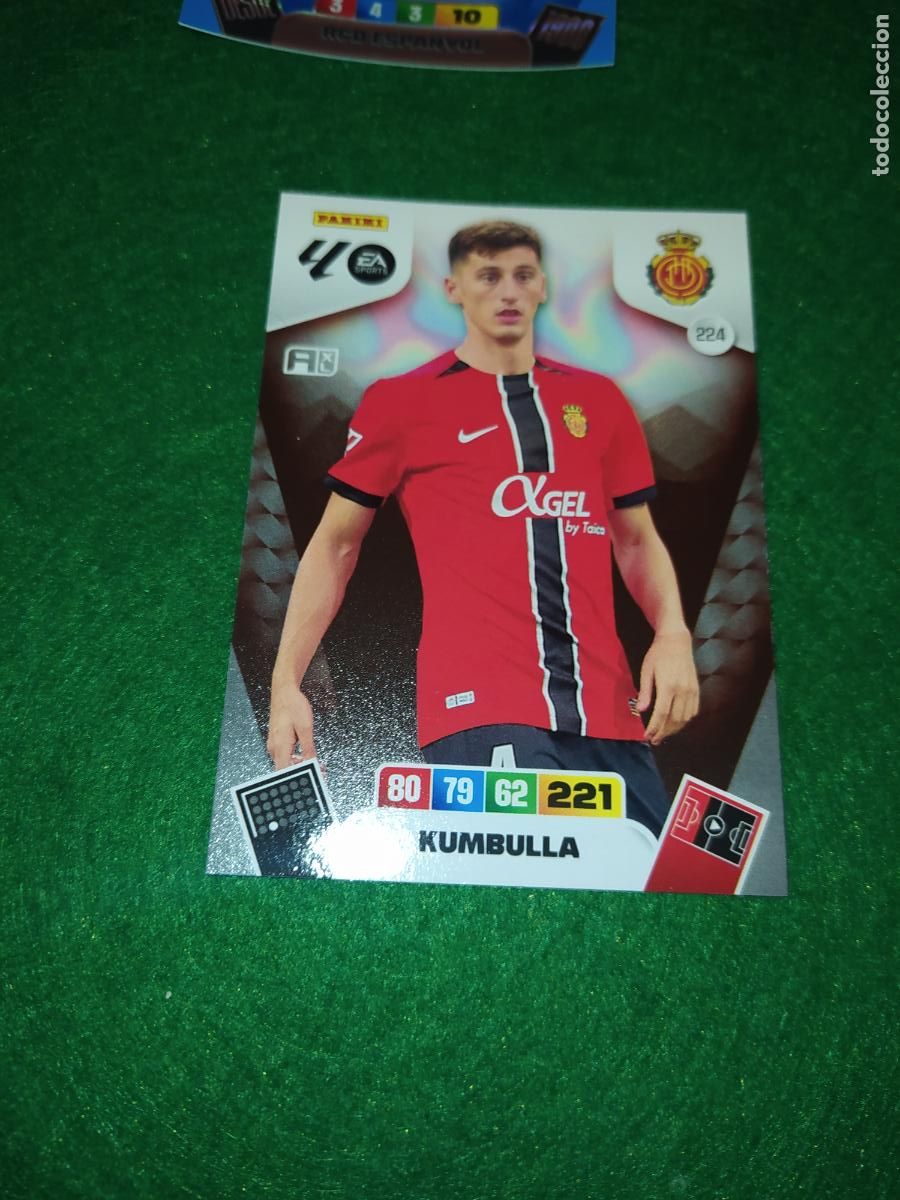 Fu&szlig;ball-Sticker: adrenalyn xl 2025 2026 codigo sin activar mallorca n&ordm; 224 kumbulla
