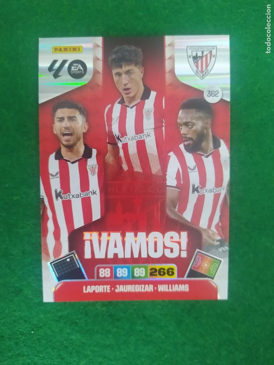 Fu&szlig;ball-Sticker: adrenalyn xl 2025 2026 codigo sin activar vamos n&ordm; 362 athletic club