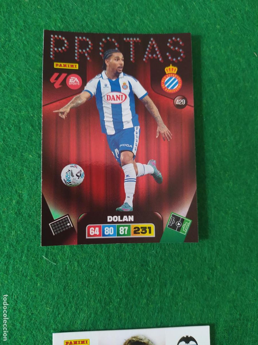 Fu&szlig;ball-Sticker: adrenalyn xl 2025 2026 codigo sin activar protas n&ordm; 429 dolan espanyol