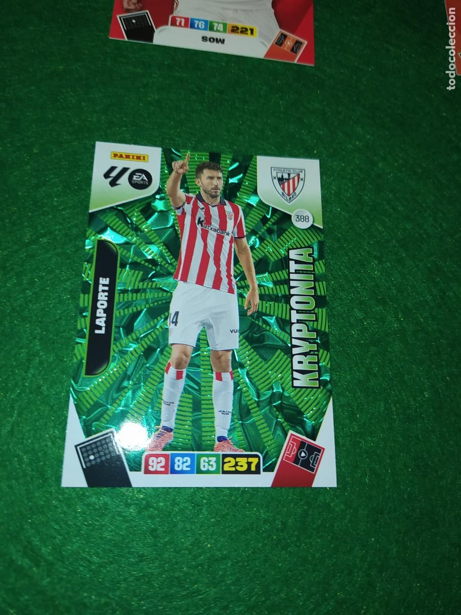 Fu&szlig;ball-Sticker: adrenalyn xl 2025 2026 codigo sin activar kryptonita n&ordm; 388 laporte athletic club