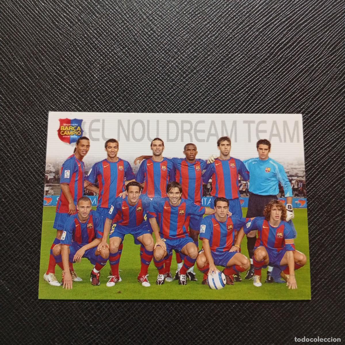Cromos de F&uacute;tbol: 4 ALINEACION RONALDINHO BARCELONA PANINI MEGACRACKS CAMPIO BARCA 04 05 FUTBOL 2004 2005 - A111 PG127