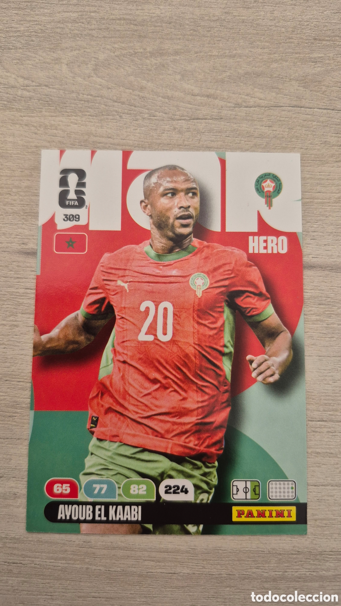 Cromos de F&uacute;tbol: N&deg;309 Marruecos Ayoub El Kaabi Adrenalyn FIFA World Cup 2026