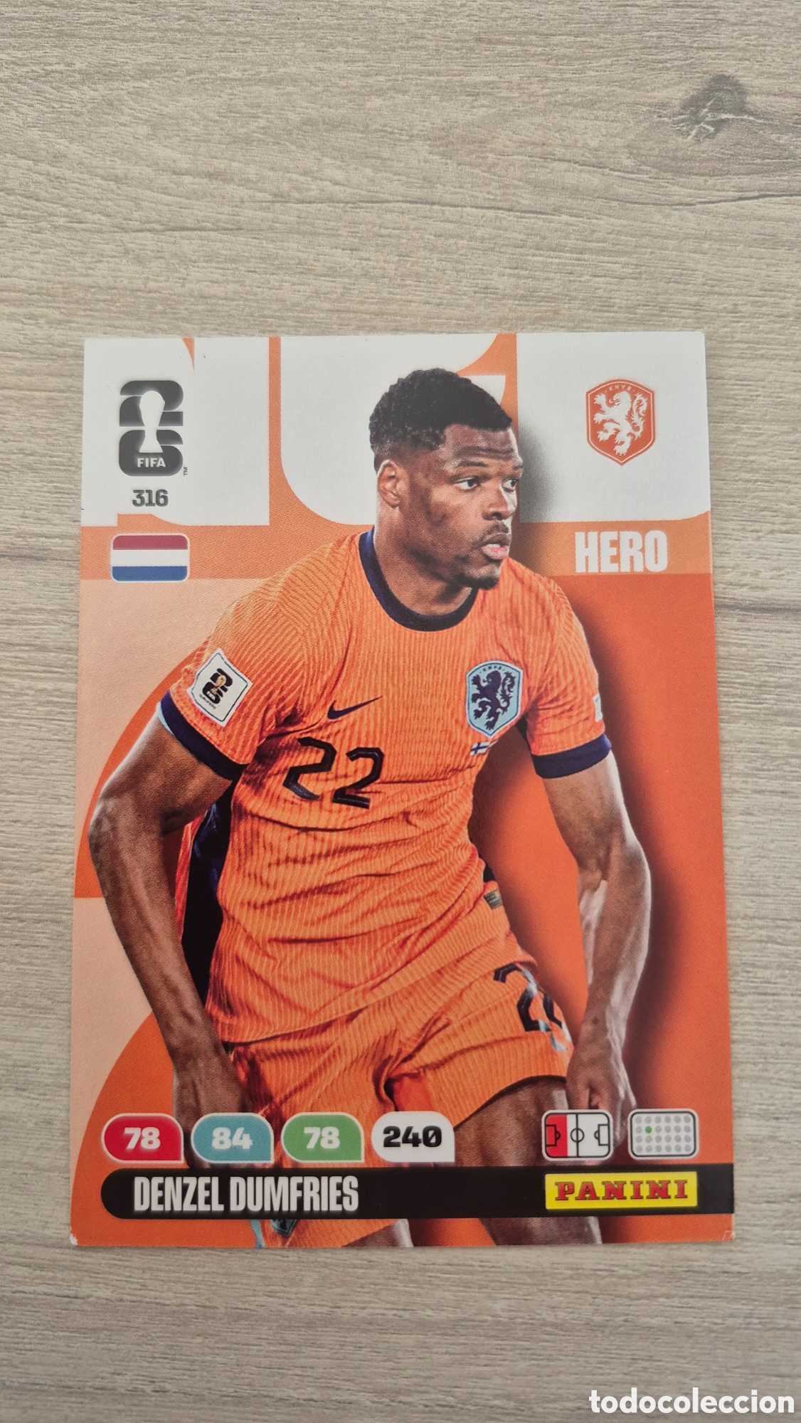 Cromos de F&uacute;tbol: N&deg;316 Holanda Denzel Dumfries Adrenalyn FIFA World Cup 2026