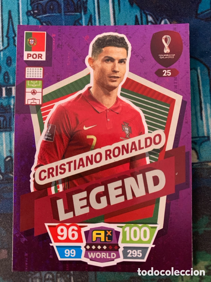 Cromos de F&uacute;tbol: CRISTIANO RONALDO LEGEND Adrenalyn Qatar 2022