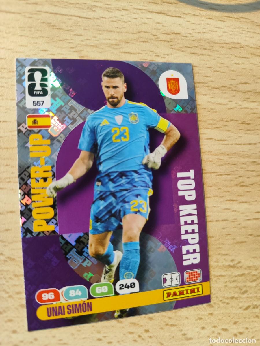 Cromos de Futebol: 557 WORLD CUP 2026 UNAI SIM&Oacute;N ESPA&Ntilde;A TOP KEEPER ADRENALYN MUNDIAL PANINI 26