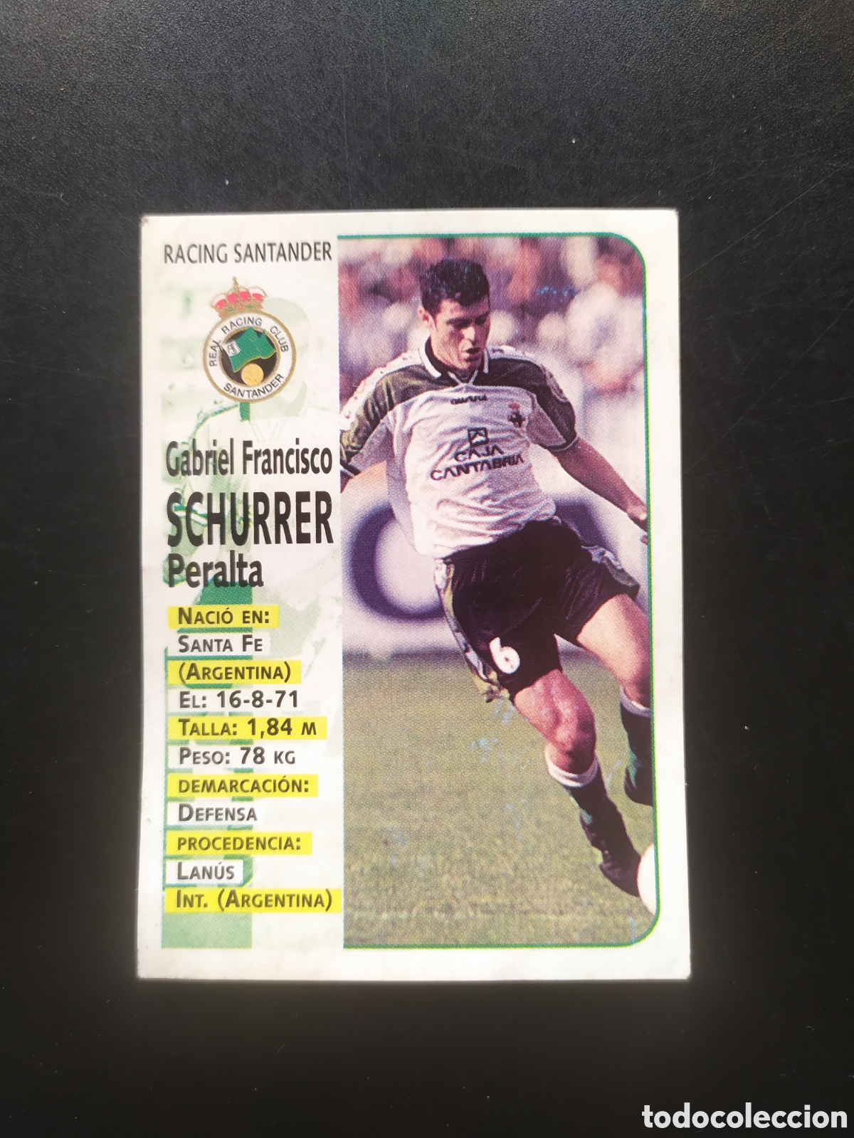 Cromos de F&uacute;tbol: Liga 1998 1999 98 99 panini sports Schurrer n&deg; 278 Racing Santander