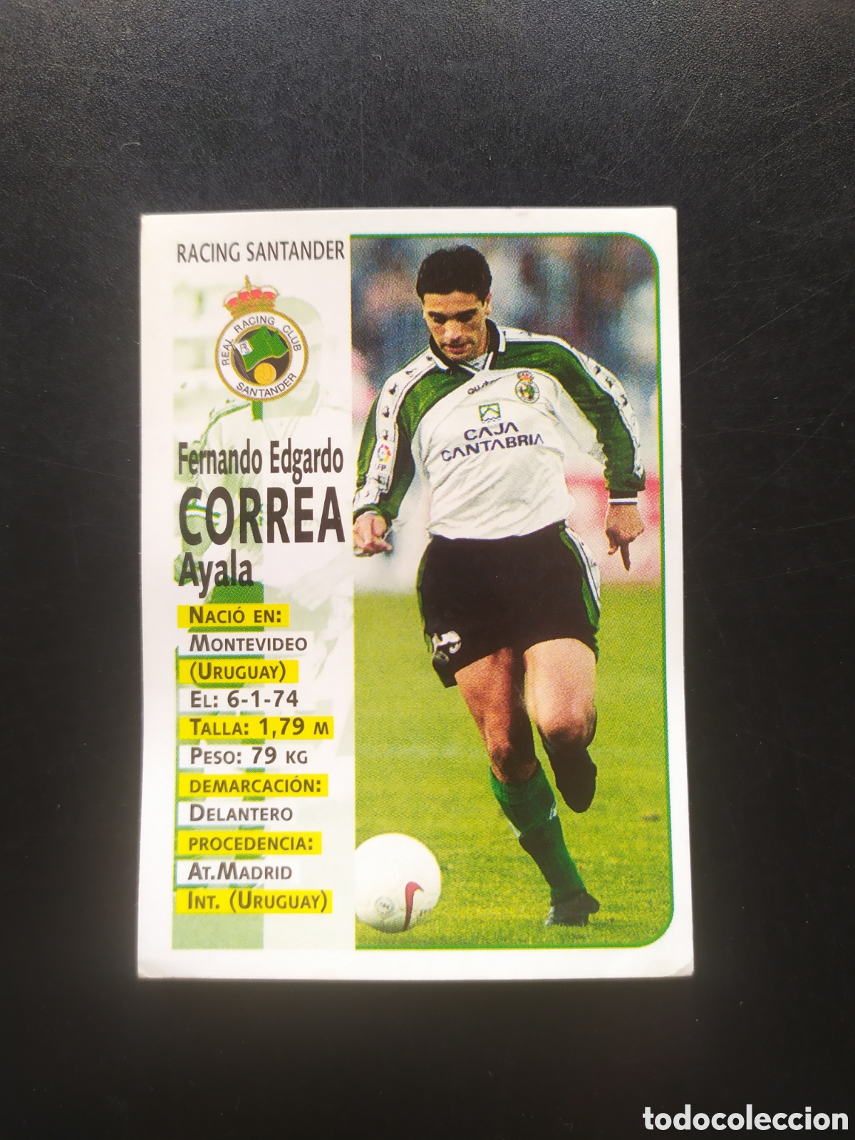 Cromos de F&uacute;tbol: Liga 1998 1999 98 99 panini sports Correa n&deg; 291 Racing Santander