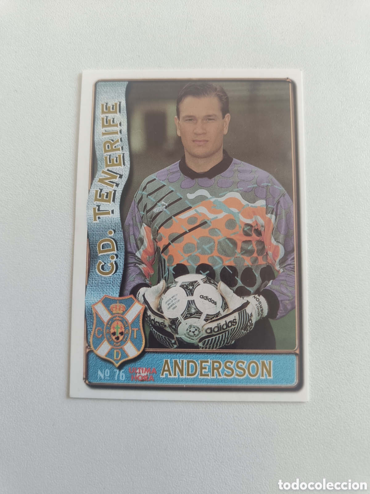 Cromos de F&uacute;tbol: Fichas liga 96 97 mundicromo tenerife 76 andersson