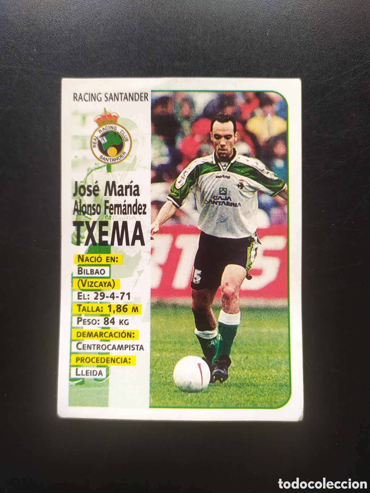 Cromos de F&uacute;tbol: Liga 1998 1999 98 99 panini sports Txema n&deg; 283 Racing Santander